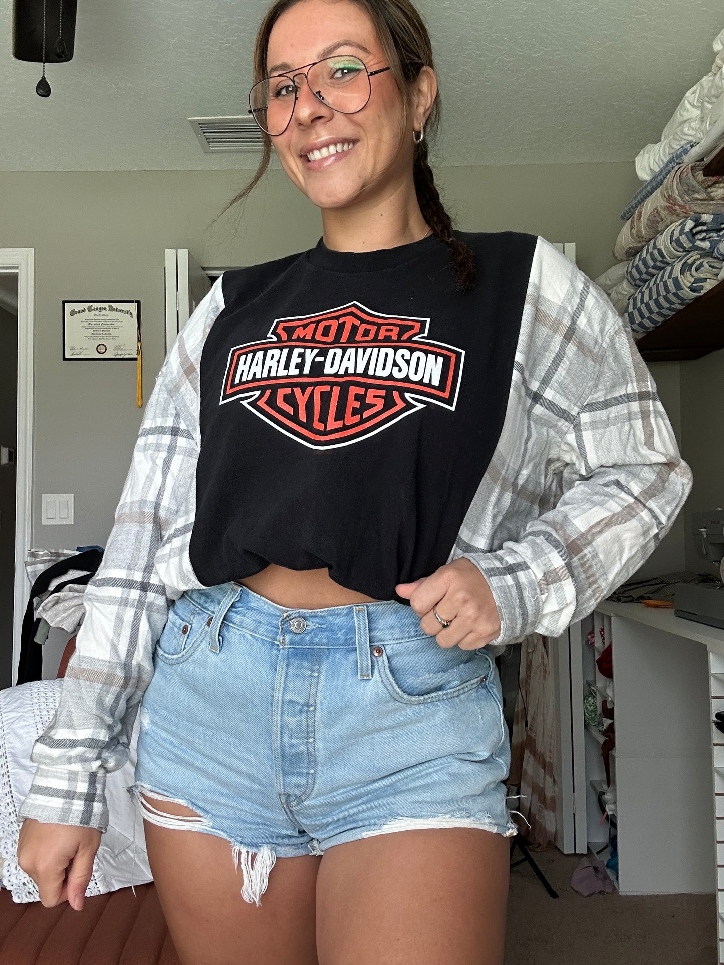 HD Flannel Tee 🏍️