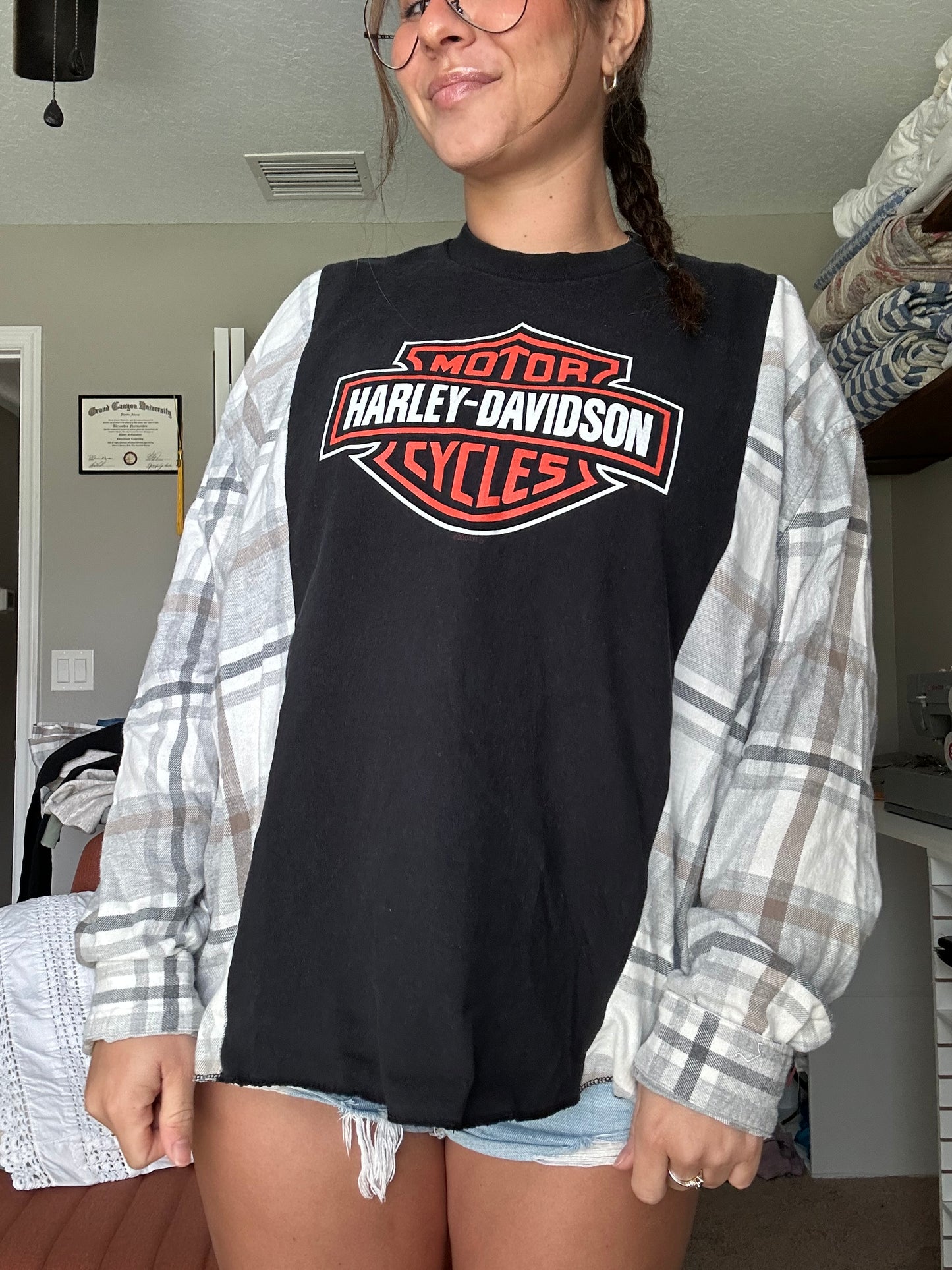 HD Flannel Tee 🏍️